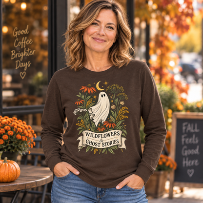 Wildflowers & Ghost Stories Botanical Graphic Top