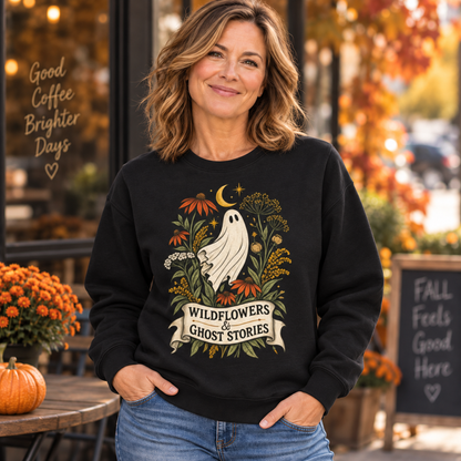 Wildflowers & Ghost Stories Botanical Graphic Top