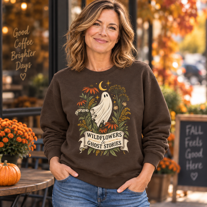 Wildflowers & Ghost Stories Botanical Graphic Top
