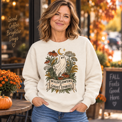 Wildflowers & Ghost Stories Botanical Graphic Top