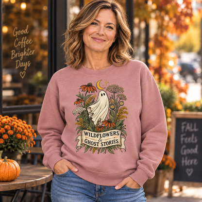 Wildflowers & Ghost Stories Botanical Graphic Top