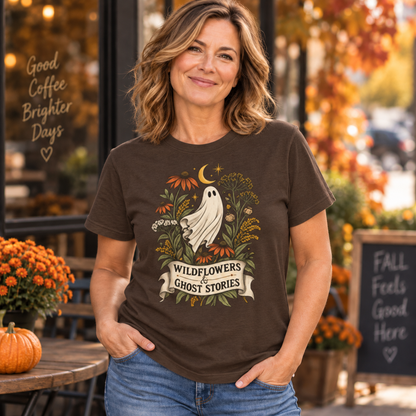Wildflowers & Ghost Stories Botanical Graphic Top