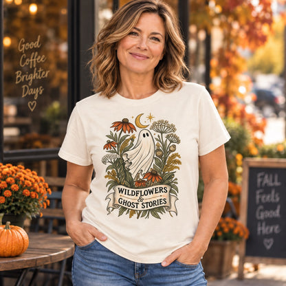 Wildflowers & Ghost Stories Botanical Graphic Top