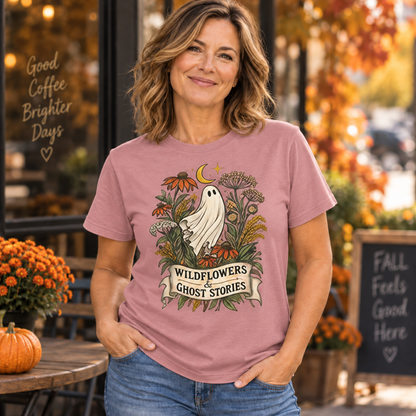 Wildflowers & Ghost Stories Botanical Graphic Top